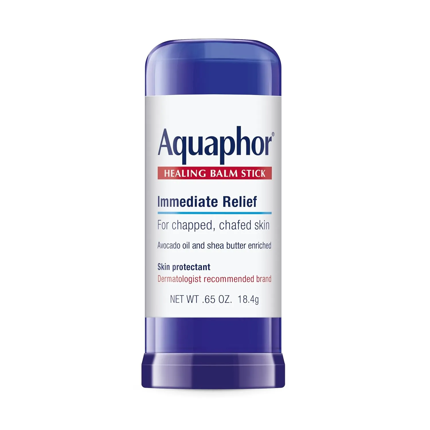 Aquaphor Healing Balm Stick as a convenient gliding stick for chapped and chafed skin