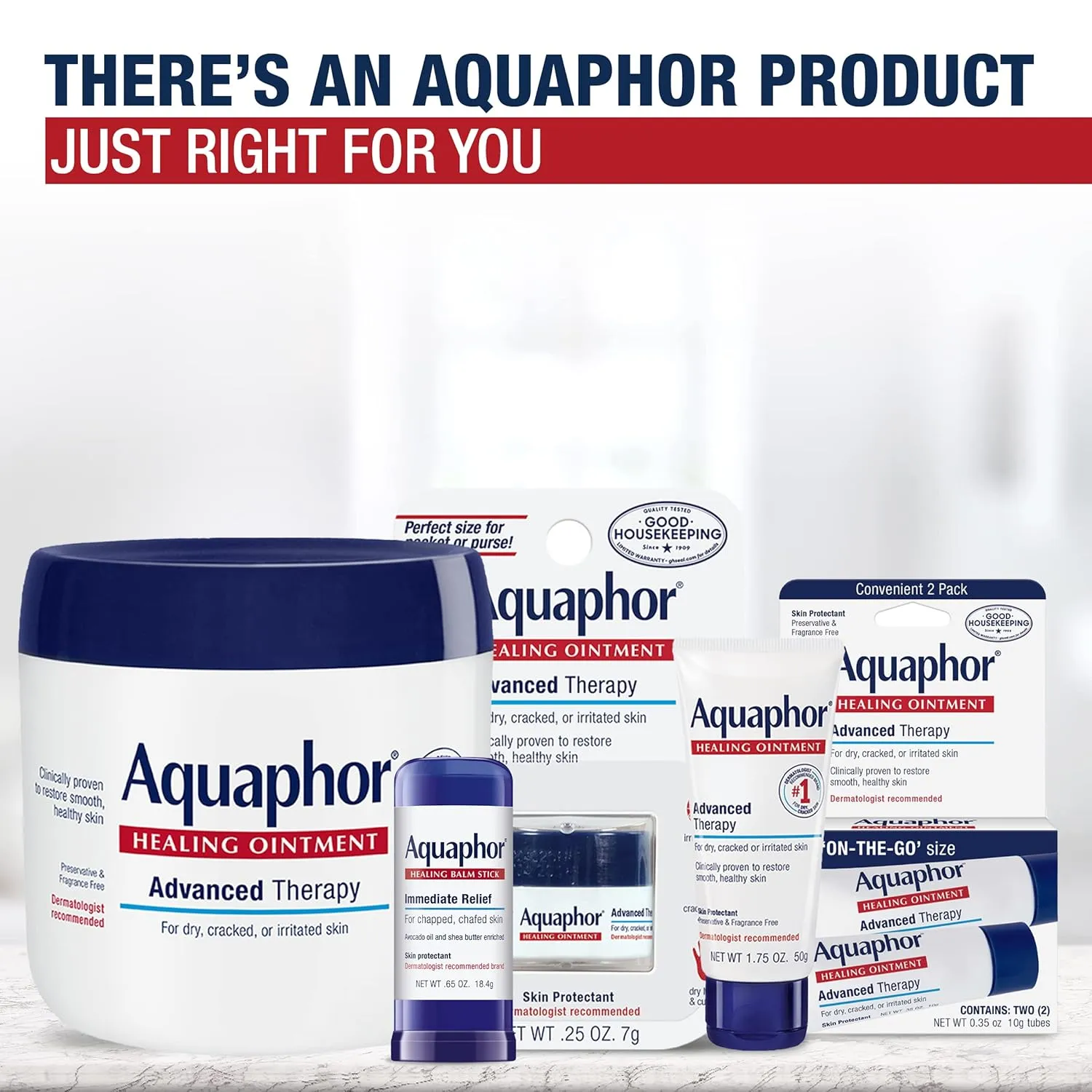 Aquaphor Healing Balm Stick product positioned with gym items for protective barrier use