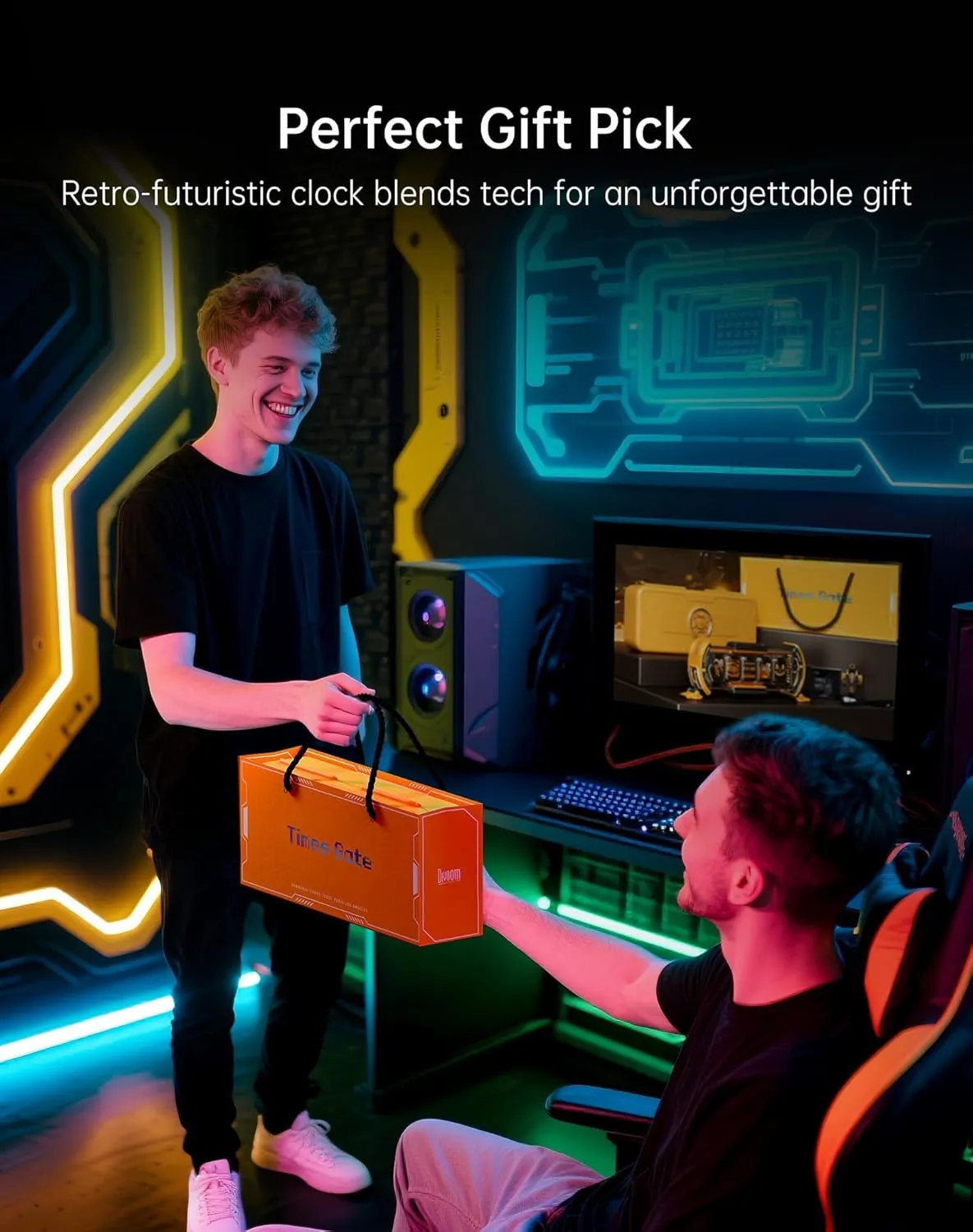 Divoom Times Gate retro futuristic gift for gaming setup and tech fans