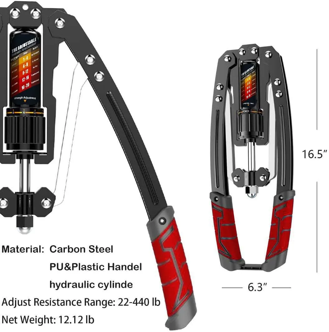 EAST MOUNT arm exerciser dimensions and material details