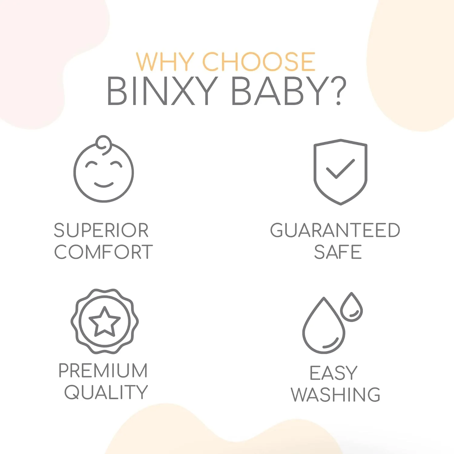 Binxy Baby hammock folded compactly for storage