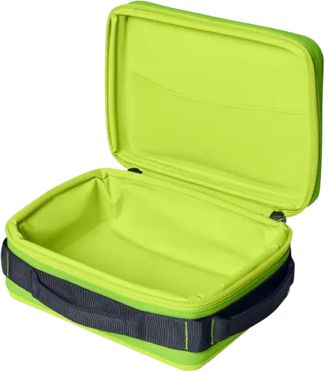 YETI Daytrip 5L Soft Cooler Lunch Box open in Venom color