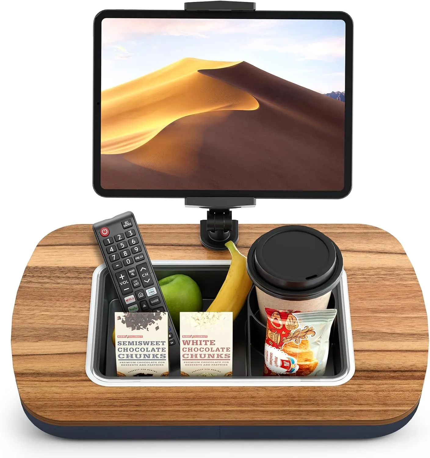 ERGONOV Tablet Pillow Stand with tablet holder and snack bowl