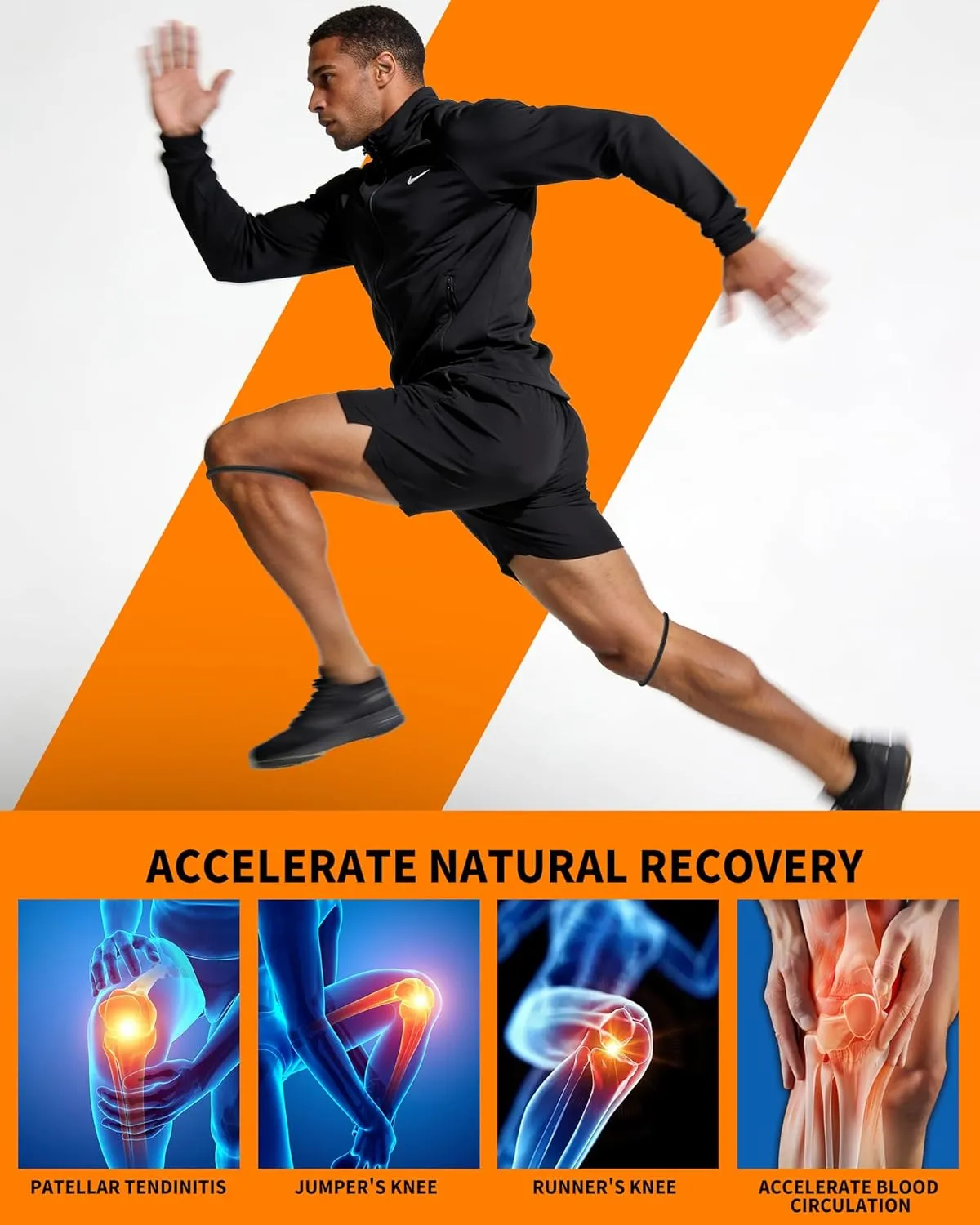 Comparison between knee bands and bulky knee braces